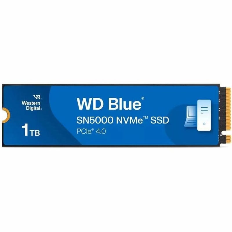 WD Blue SN5000 WDS100T4B0E-00CNZ0 1 TB Solid State Drive - M.2 2280 Internal - PCI Express NVMe (PCI Express NVMe 4.0 x4) - Thumbnail 1