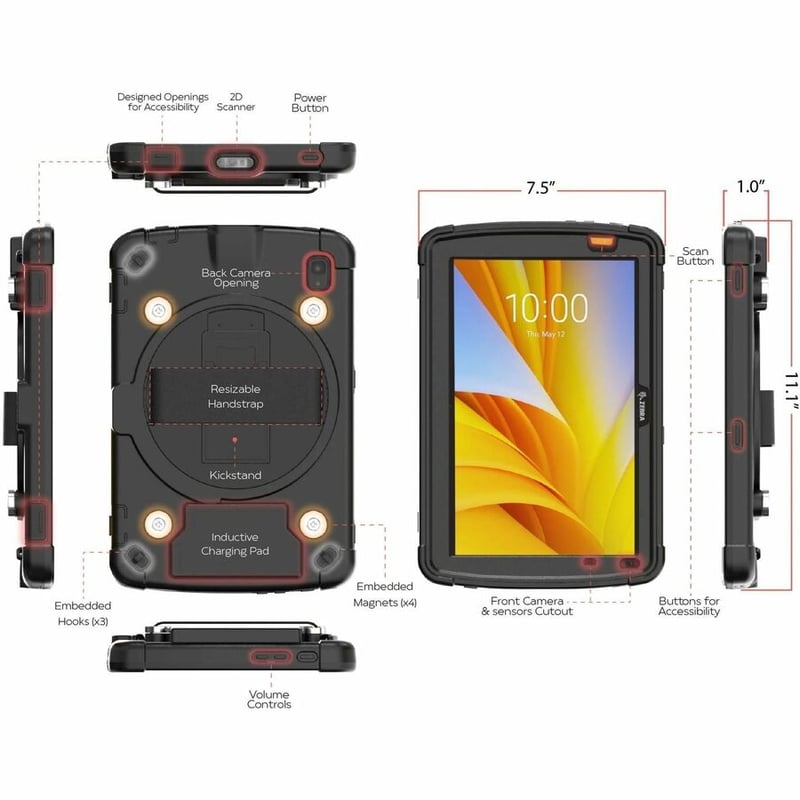 CTA Digital Inductive Wireless Charging Case for Zebra ET40/45 - Thumbnail 2