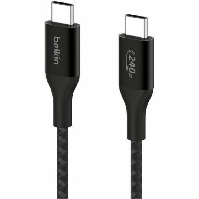 240W BRAIDED C-C CABLE 1M BLK - Thumbnail 3