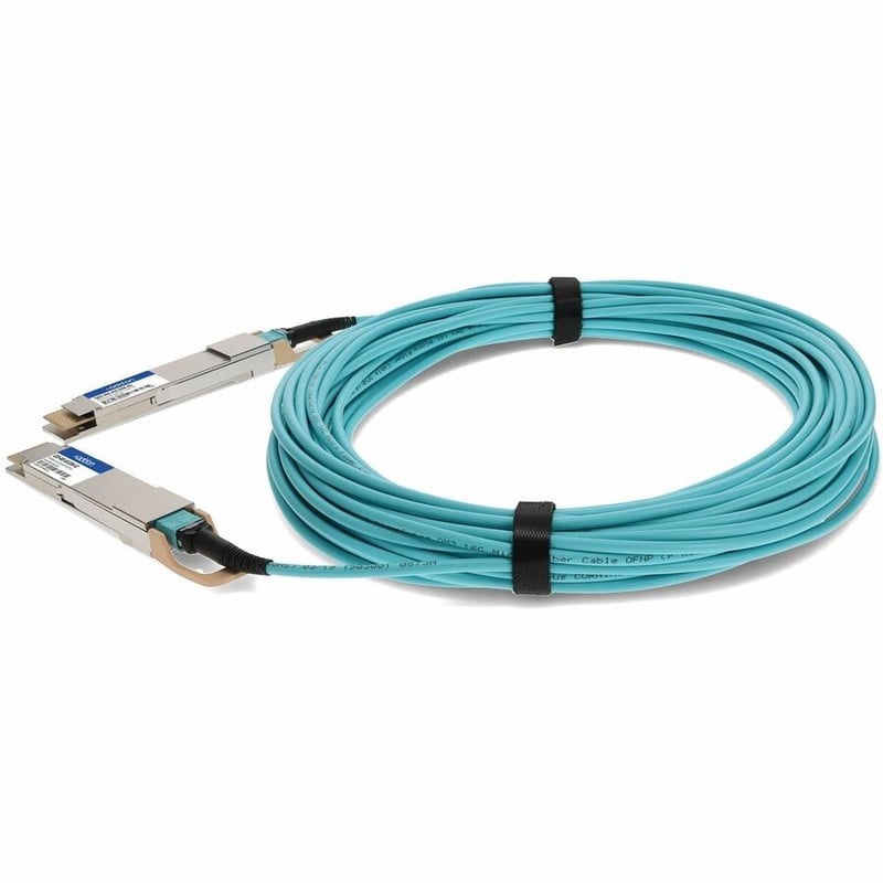 AddOn Cisco® QDD-400-AOC30M Compatible TAA Compliant 400GBase-AOC QSFP-DD to QSFP-DD Active Optical Cable (850nm, MMF, 30m) - Thumbnail 2