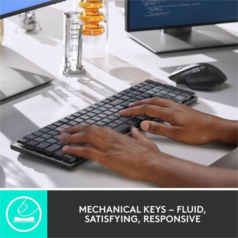 Logitech MX Mechanical Wireless Illuminated Performance Keyboard (Linear) (Graphite) - Thumbnail 3