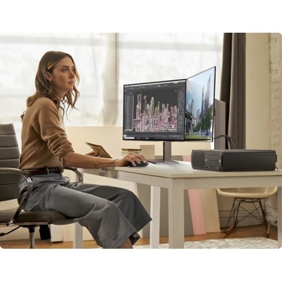HP Z2 G5 Workstation - 1 x Intel Xeon W-1250 - 8 GB - 256 GB SSD - Small Form Factor - Black - Thumbnail 3