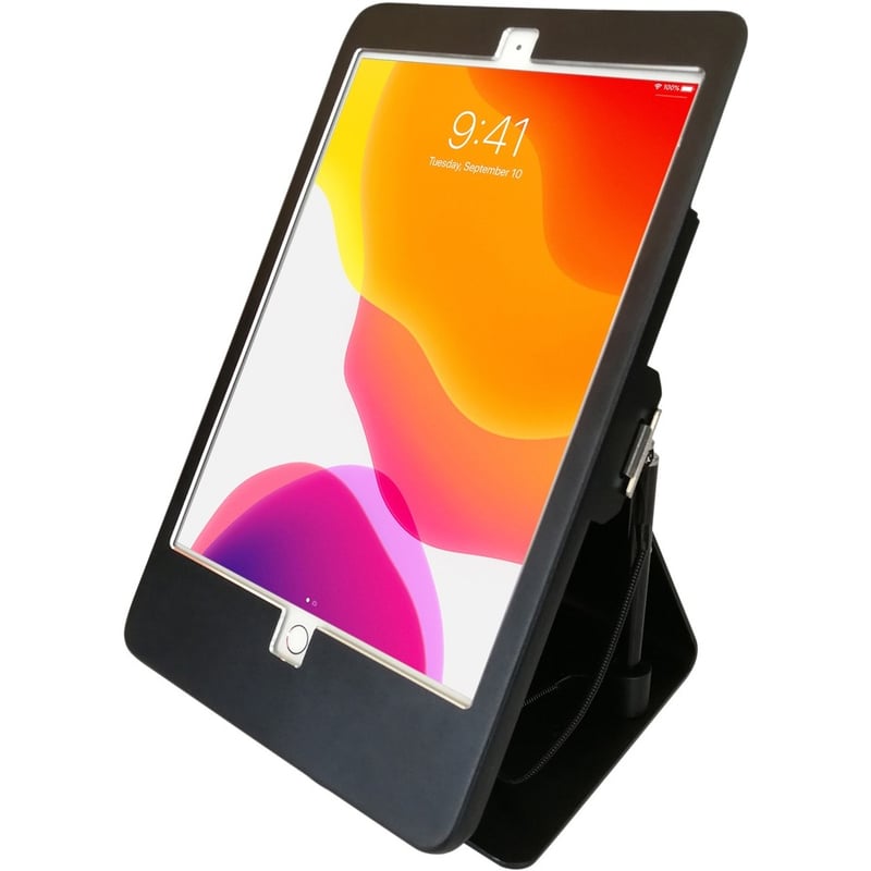CTA Digital Desktop Anti-Theft Stand for iPad Air 3 (2019), iPad Pro 10.5 and 10.2-inch iPad (7th/ 8th/ 9th Gen) Black - Thumbnail 4