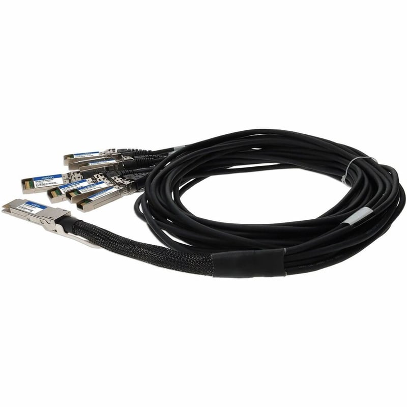 AddOn MSA and TAA Compliant 200GBase-CU QSFP-DD 200G to 8xSFP28 Direct Attach Cable (Passive Twinax, 2m) - Thumbnail 2