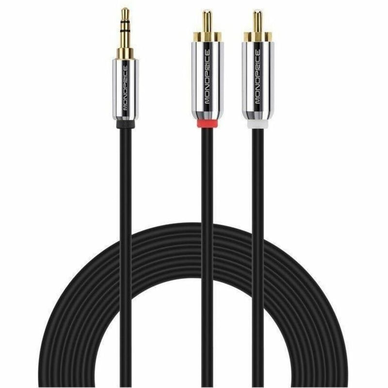 STEREO MALE TO RCA STEREO M 6FT - BLACK - Thumbnail 2