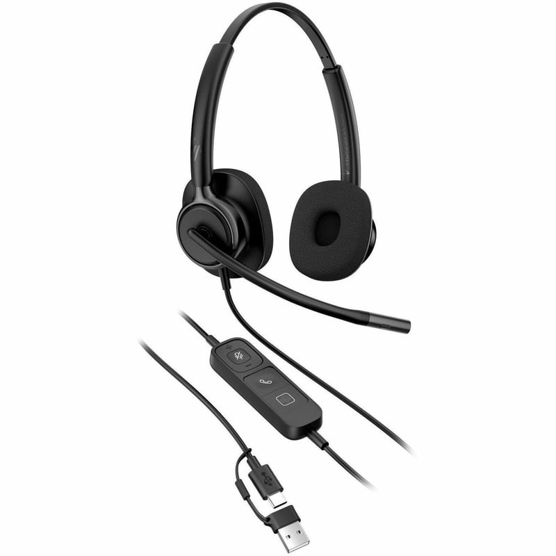 HP POLY MISSION 425 STEREO USB WIRED HEADSET CLASSIC (BULK) - Thumbnail 1