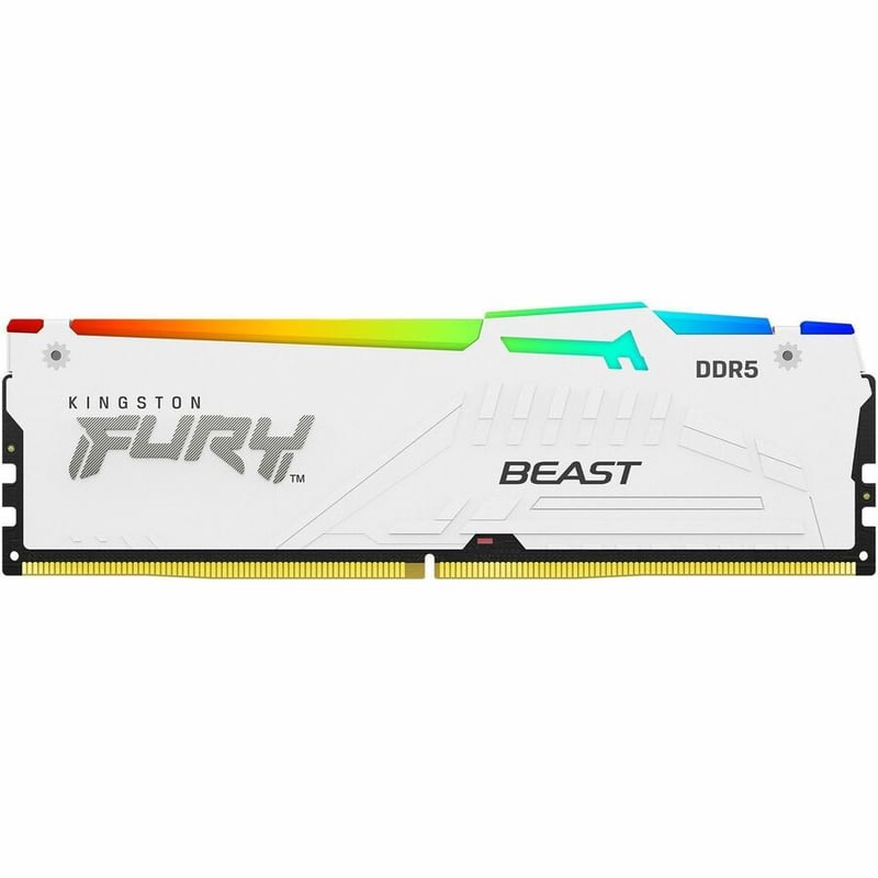 64GB 6000MT/S DDR5 CL30 DIMM (KIT OF 2) FURY BEAST WHITE RGB EXP - Thumbnail 4