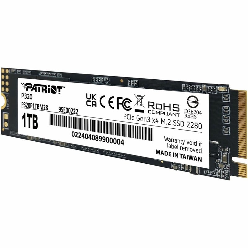 PATRIOT P320 1TB M.2 2280 PCIE GEN3 X4 SSD - Thumbnail 4