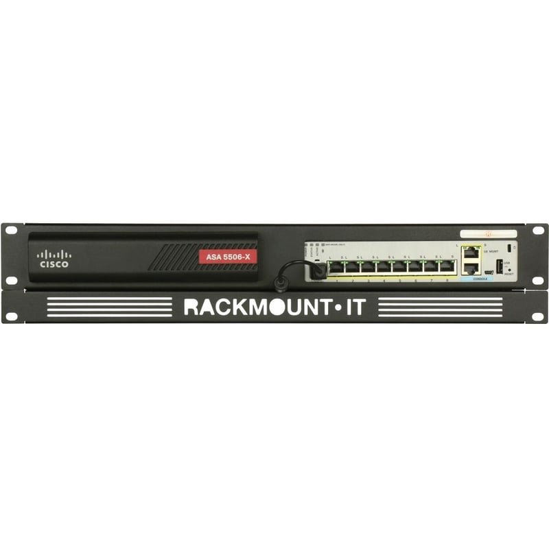 RACKMOUNT.IT Cisrack Rack Mount for Network Security & Firewall Device - Jet Black - TAA Compliant - Thumbnail 2