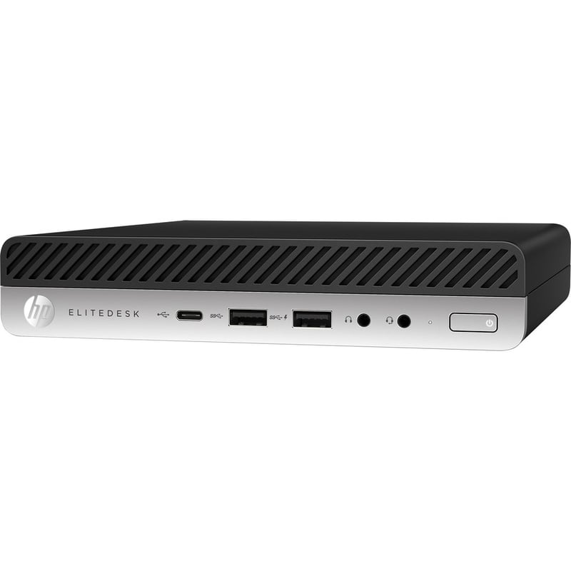 HP EliteDesk 705 G5 Desktop Computer - AMD Ryzen 5 PRO 2nd Gen 3400G Quad-core (4 Core) - 8 GB RAM DDR4 SDRAM - 256 GB SSD - Desktop Mini - Thumbnail 2