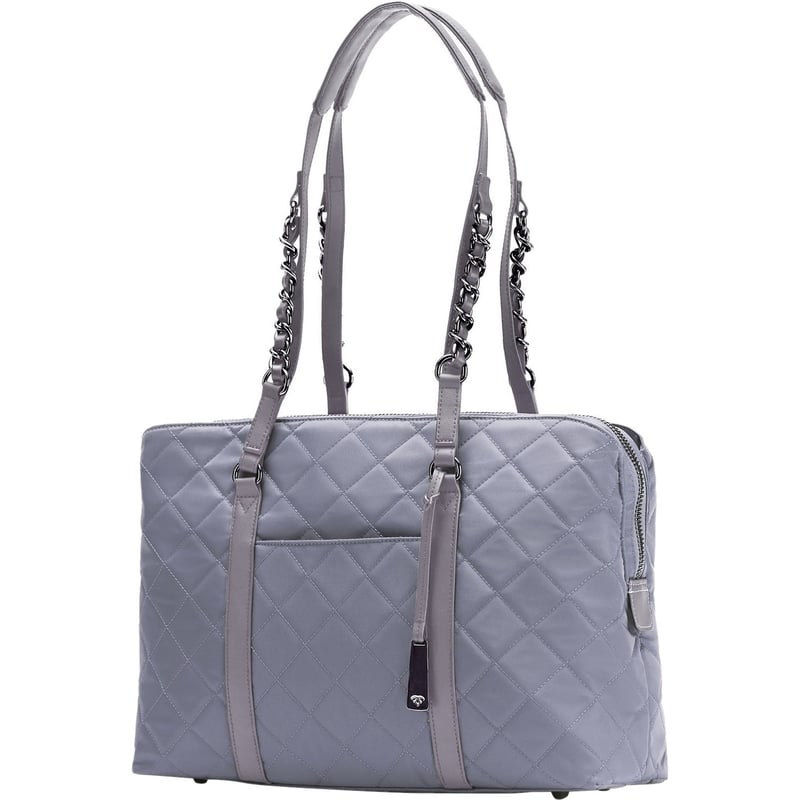 Francine Collections Classic Carrying Case (Tote) for 14" to 15" Notebook - Gray - Thumbnail 1