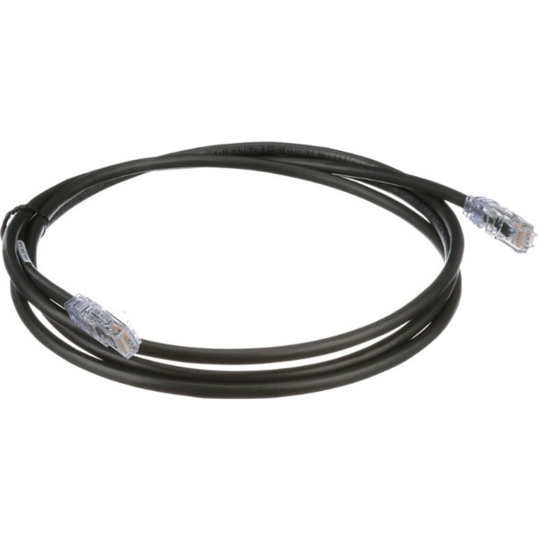 PanNet Patch Cord, 24 AWG, Cat. 6A, RJ45, 5 ft., Black - Thumbnail 3