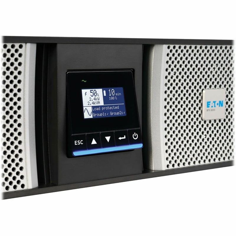 5000VA 5000W 208V ONLINE UPS 3U L6-30P HARDWIRED 2 L6-20R 2 L6-30R - Thumbnail 5