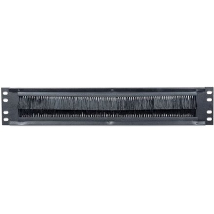 INTELLINET 2U, WITH BRUSH INSERT CABLE ENTRY PANEL FOR NETWORK CABINETS, BLACK - Thumbnail 4