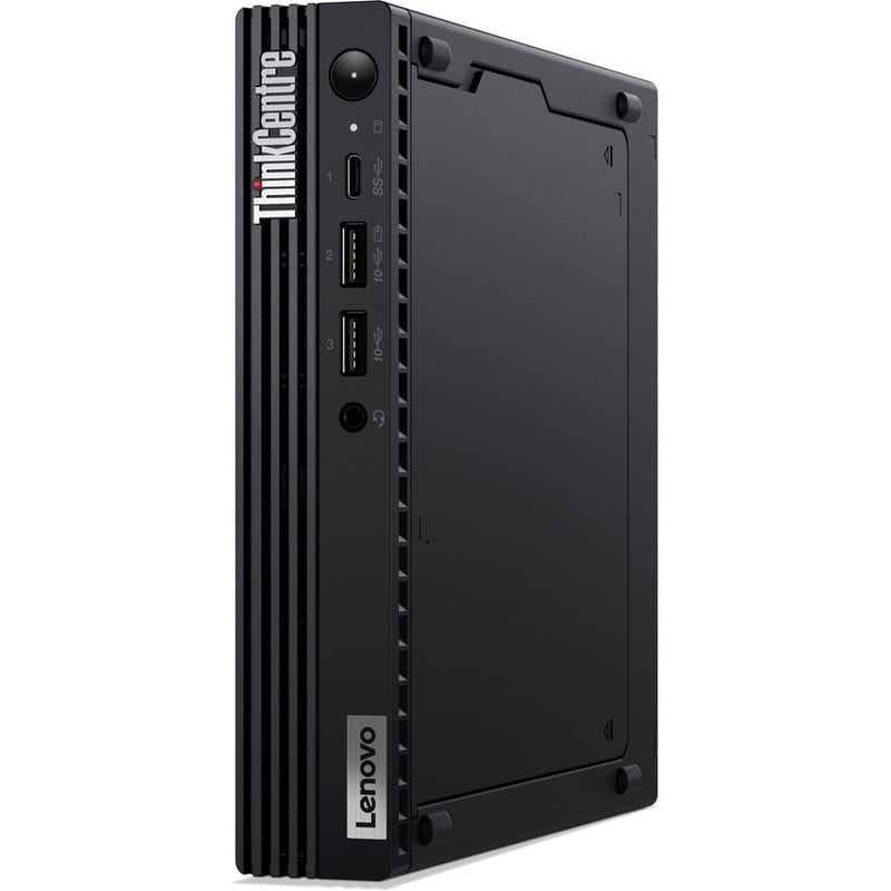 Lenovo ThinkCentre M70q Gen 3 11T3000LUS Desktop Computer - Intel Core i5 12th Gen i5-12400T - 8 GB - 512 GB SSD - Tiny - Black - Thumbnail 2