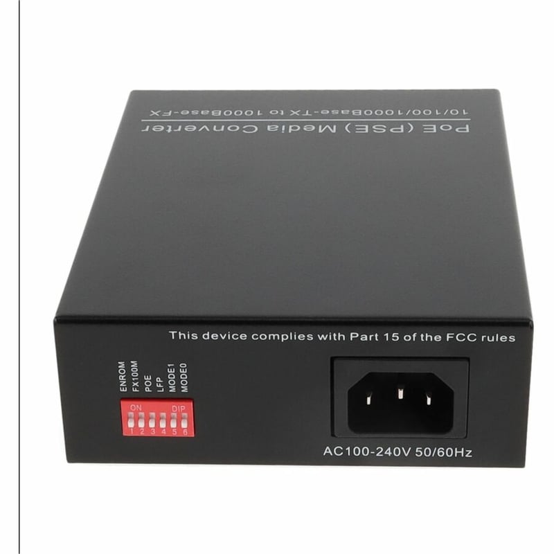 AddOn 10/100/1000Base-TX(RJ-45) to 1000Base-LX(SC) SMF 1310nm 10km POE Media Converter - Thumbnail 4