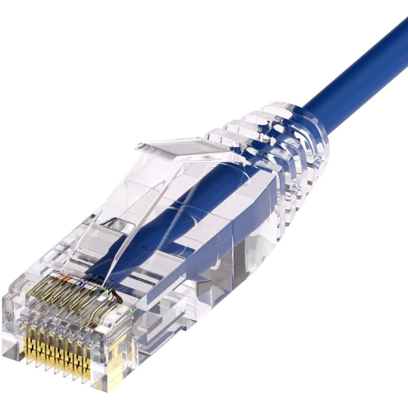UNC CAT6A SLIM PATCH CABLE 06 FT BLUE