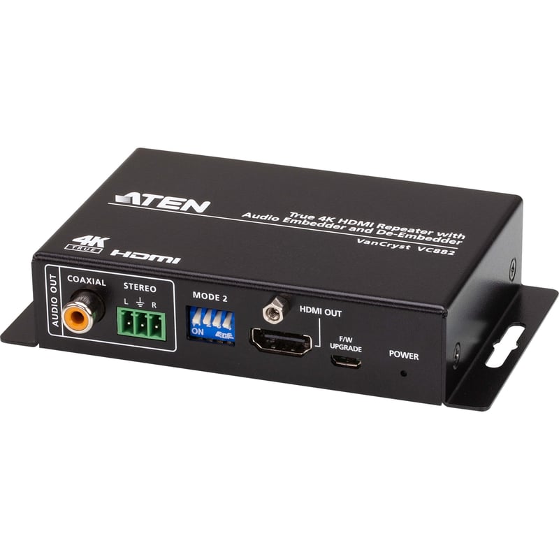 ATEN True 4K HDMI Repeater with Audio Embedder and De-Embedder - Thumbnail 1