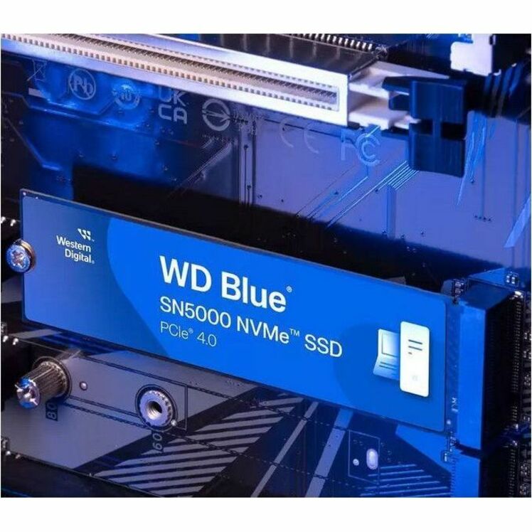 WD Blue SN5000 WDS500G4B0E 500 GB Solid State Drive - M.2 2280 Internal - PCI Express NVMe (PCI Express NVMe 4.0 x4) - Thumbnail 3