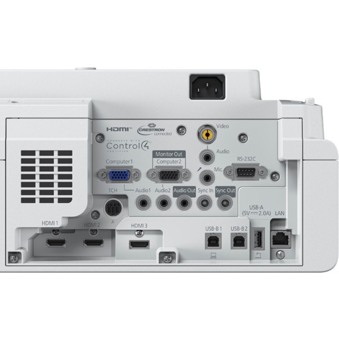 Epson BrightLink 760Wi Ultra Short Throw 3LCD Projector - 16:10 - Wall Mountable, Tabletop - Thumbnail 3