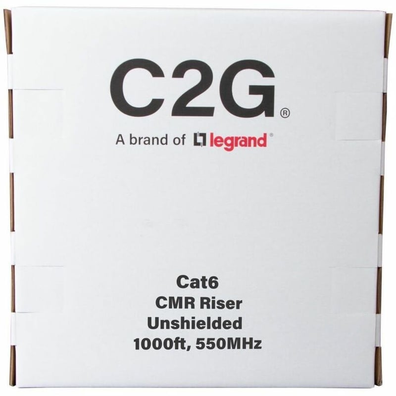 C2G BULK CAT6 UTP CMR TAA ORANG C2G 1000FT CAT6 ETHERNET CABLE CMR - Thumbnail 5