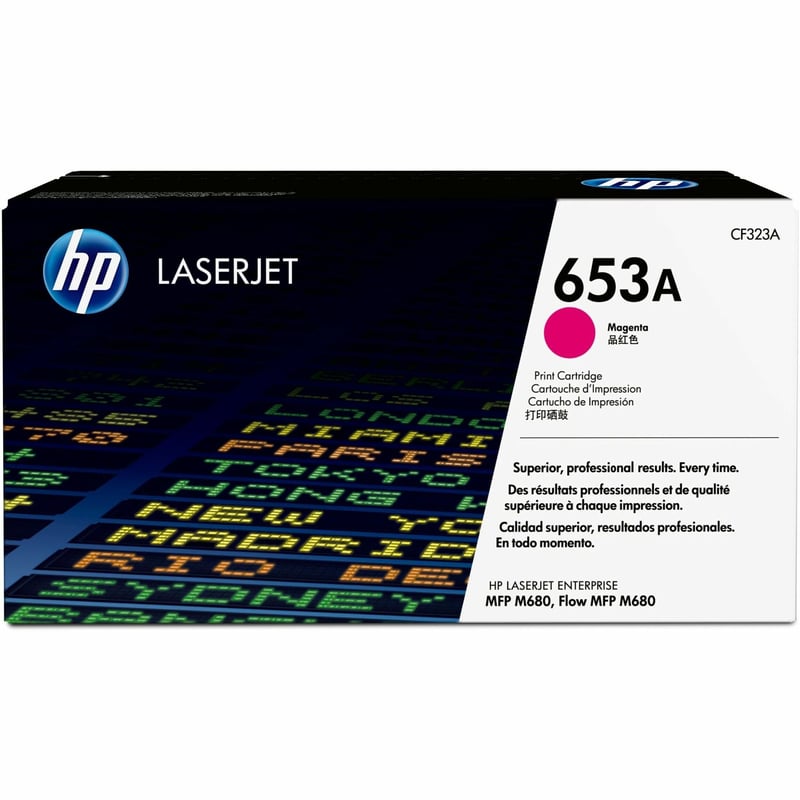 HP 653A (CF323A) Original Laser Toner Cartridge - Single Pack - Magenta - 1 Each - Thumbnail 1