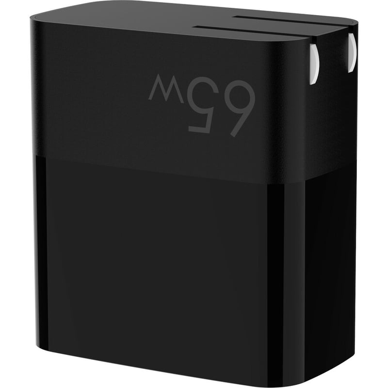 4XEM 65W GaN Wall Charger Triple Output with Display - Black - Thumbnail 3