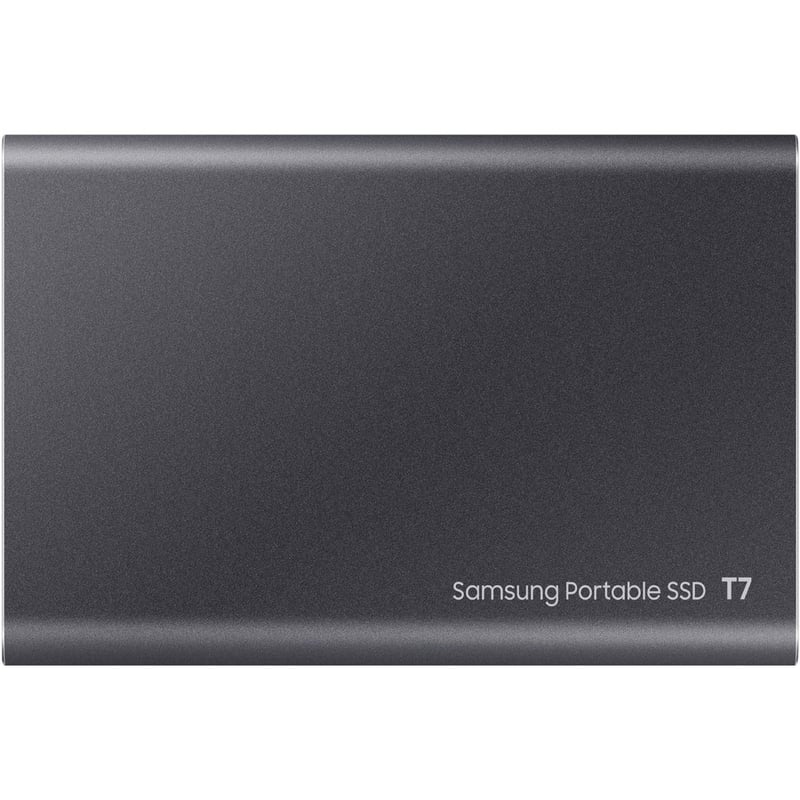 Samsung T7 MU-PC1T0T/AM 1 TB Portable Solid State Drive - External - PCI Express NVMe - Titan Gray - Thumbnail 2