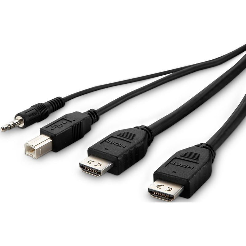 Belkin TAA 2 DVI t-to HDMI/USB/AUD CBL, VD MM; USB A/B, 6' - Thumbnail 3