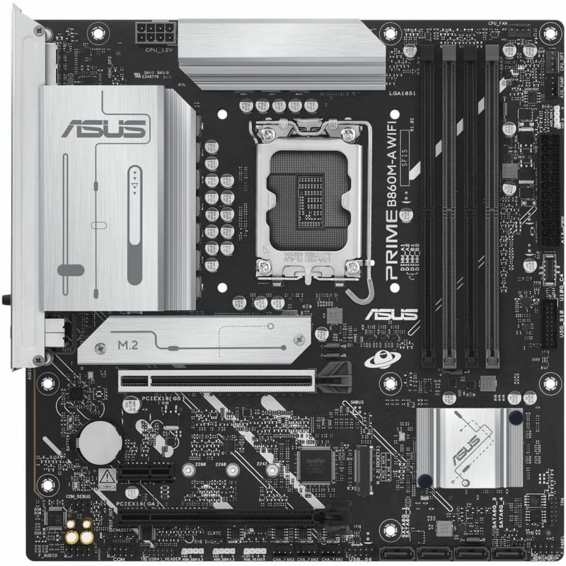 Asus Prime B860M-A WIFI-CSM Desktop Motherboard - Intel B860 Chipset - Socket LGA-1851 - Micro ATX - Thumbnail 1