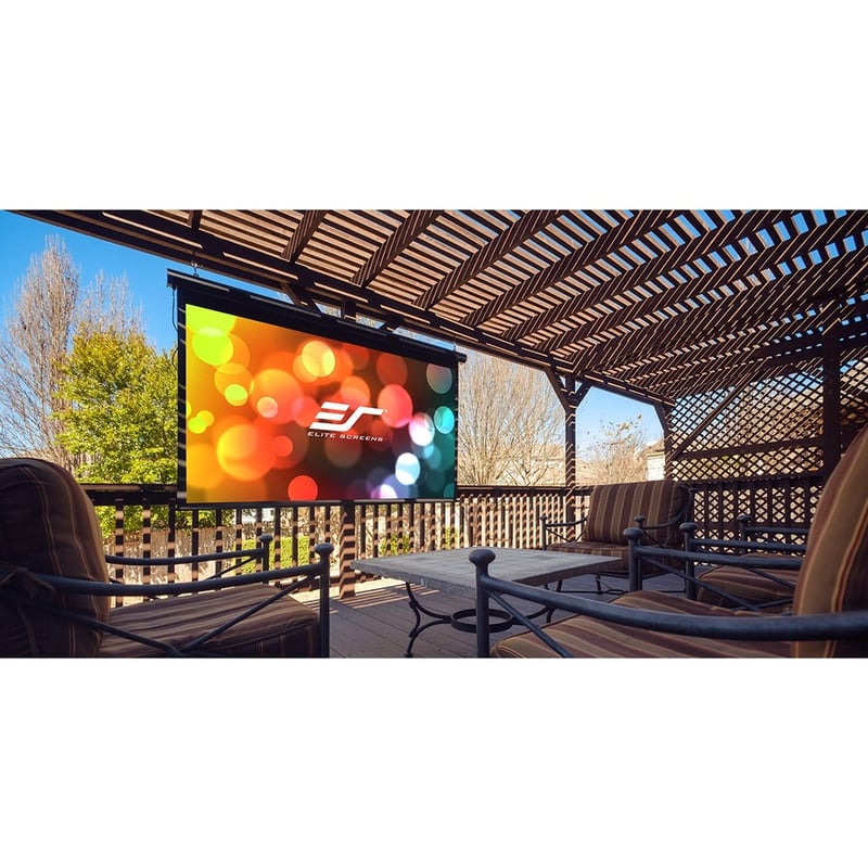 Elite Screens Yard Master Electric OMS150H-ELECTRIC 150" Electric Projection Screen - Thumbnail 3