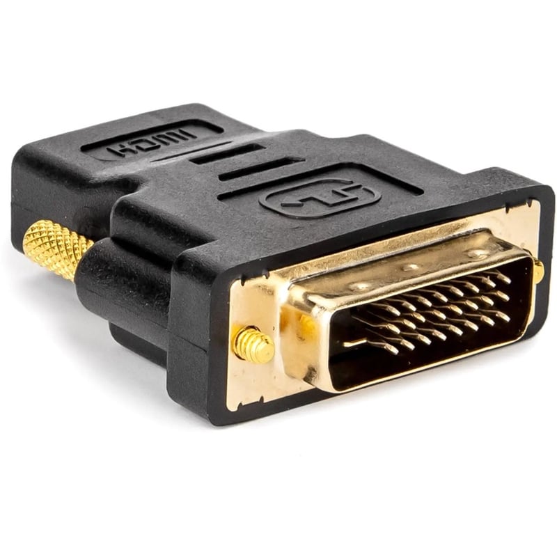 Rocstor Premium HDMI to DVI-D Video Cable Adapter - F/M - 1 x HDMI Female Digital Audio/Video - 1 x DVI-D Male Digital Video F/M - Black - Thumbnail 2