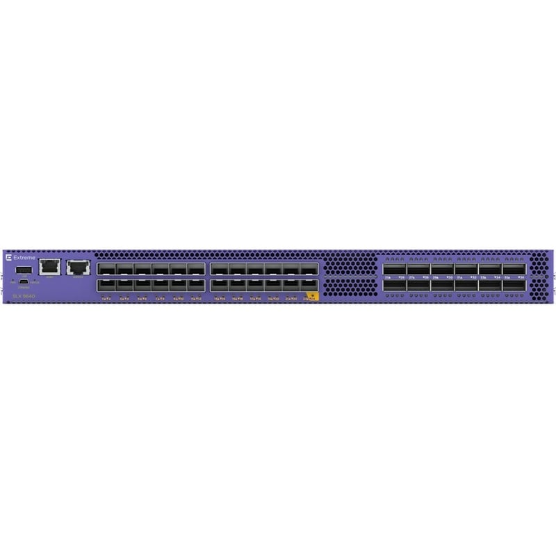 EXTREME SLX 9640-24S ROUTER AC WITH FRONT TO BACK AIRFLOW. SUPPORTS 24X10GE/1GE - Thumbnail 2