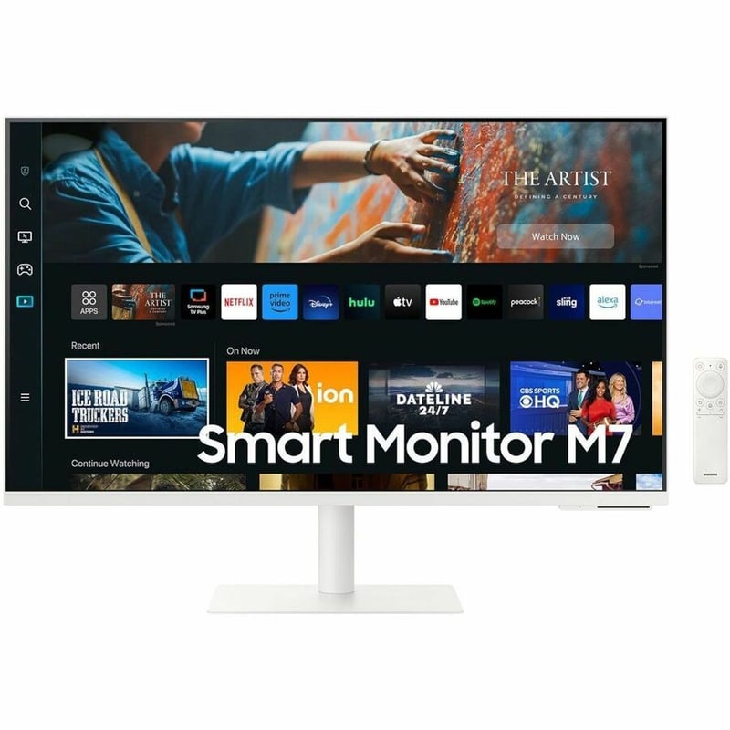 Samsung S27CM701UN 27" Class 4K UHD Smart LCD Monitor - 16:9 - Warm White - Thumbnail 4