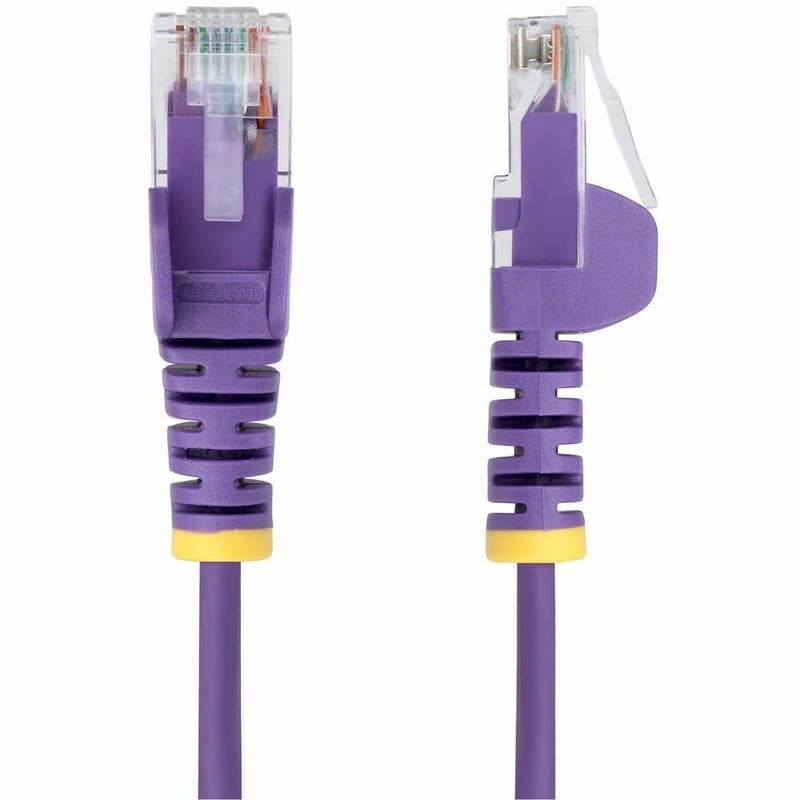 SLIM CAT6 CABLE PURPLE LSZH SLIM SNAGLESS RJ45 UTP PATCH CABLE - Thumbnail 2