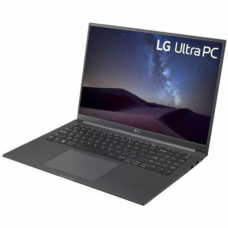 LG Ultra PC U 16U70R-N.APC5U1 16" Notebook - WUXGA - 1920 x 1200 - AMD Ryzen 5 7530U Hexa-core (6 Core) 2 GHz - 16 GB Total RAM - 16 GB On-board Memory - 512 GB SSD - Charcoal Gray - Thumbnail 3