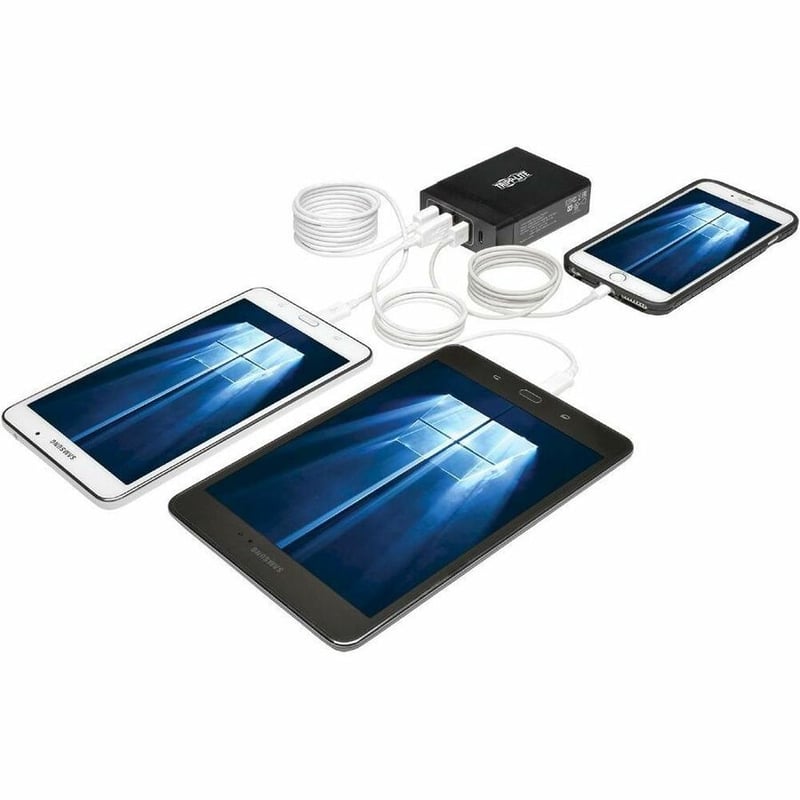 Eaton Tripp Lite Series 4-Port USB Charging Station - 60W USB-C PD Port, 3x USB-A Auto-Sensing Ports - Thumbnail 5