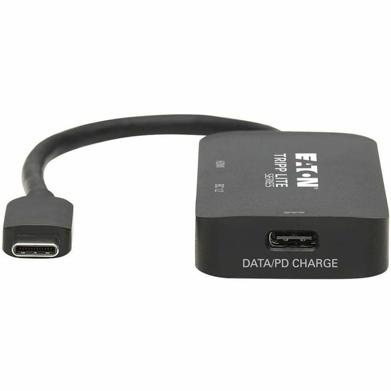 Tripp Lite by Eaton USB-C Multiport Adapter - HDMI 4K 60 Hz 4:4:4 HDR USB 3.x (5Gbps) Hub Ports 100W PD Charging Black - Thumbnail 4