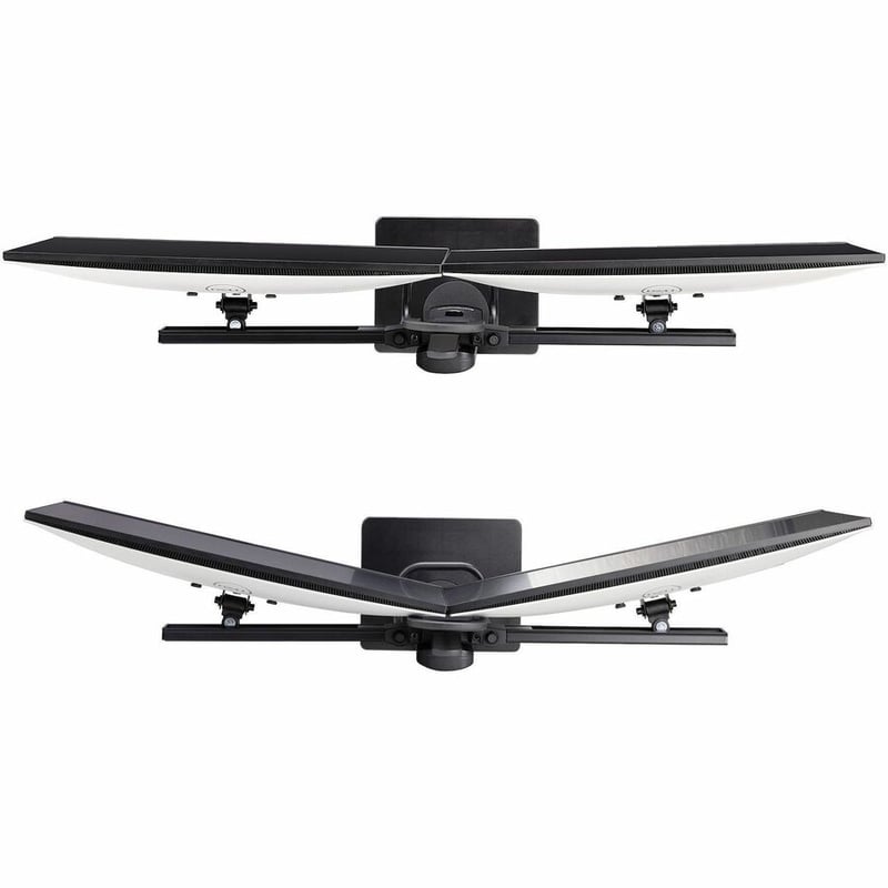 CROSSBAR DUAL MONITOR STAND DOUBLE 27INCH SCREENS VESA MOUNT - Thumbnail 4