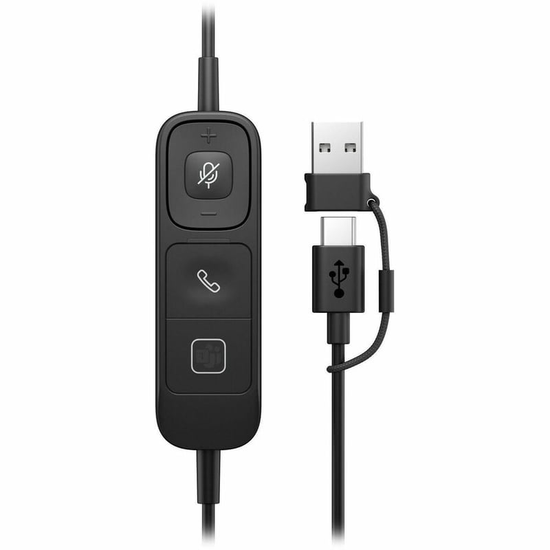 HP POLY MISSION 425 STEREO USB WIRED HEADSET CLASSIC (BULK) - Thumbnail 4