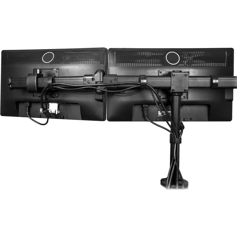 StarTech.com Desk Mount Triple Monitor Arm, 3 VESA 27" (17.6lb/8kg) Displays, Ergonomic Height Adjustable Articulating Pole Mount - Thumbnail 5