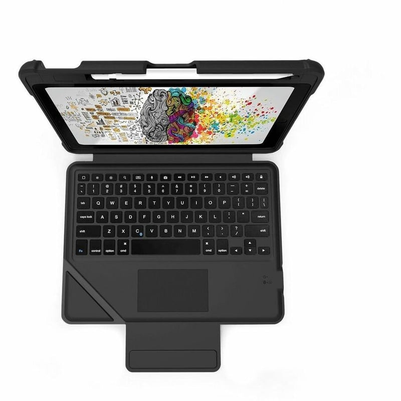 STM Goods Dux Rugged Keyboard/Cover Case for 10.2" Apple, Logitech iPad (7th Generation), iPad (8th Generation), iPad (9th Generation) iPad - Black - Thumbnail 2