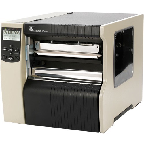 Zebra 220Xi4 Direct Thermal/Thermal Transfer Printer - Monochrome - Label Print - Fast Ethernet - USB - Serial - Parallel - With Cutter - Thumbnail 1