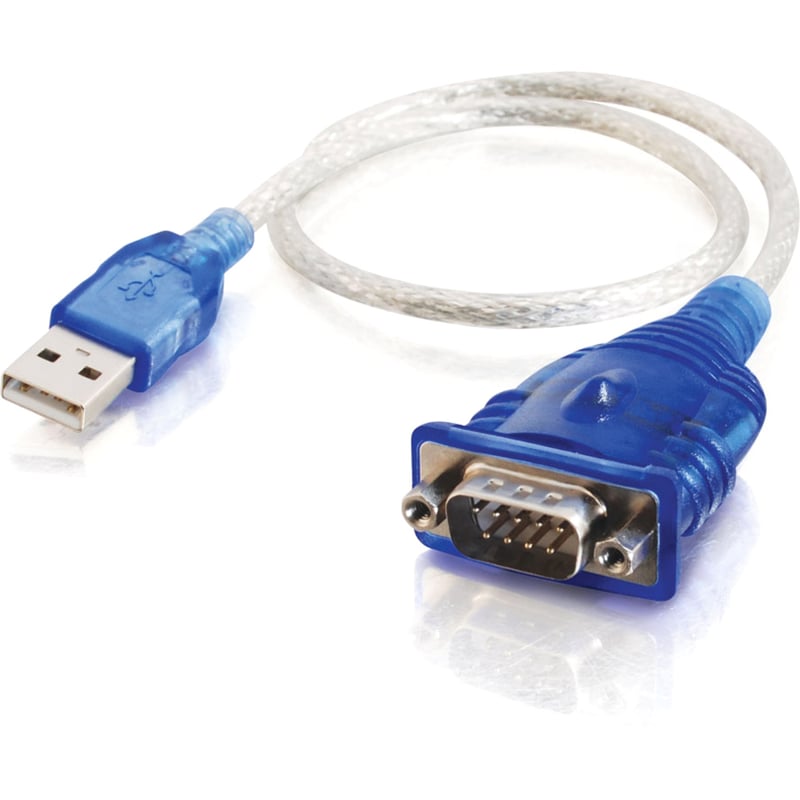 C2G 1.5ft USB to Serial Cable - USB to DB9 Serial RS232 Cable - M/M - Thumbnail 2