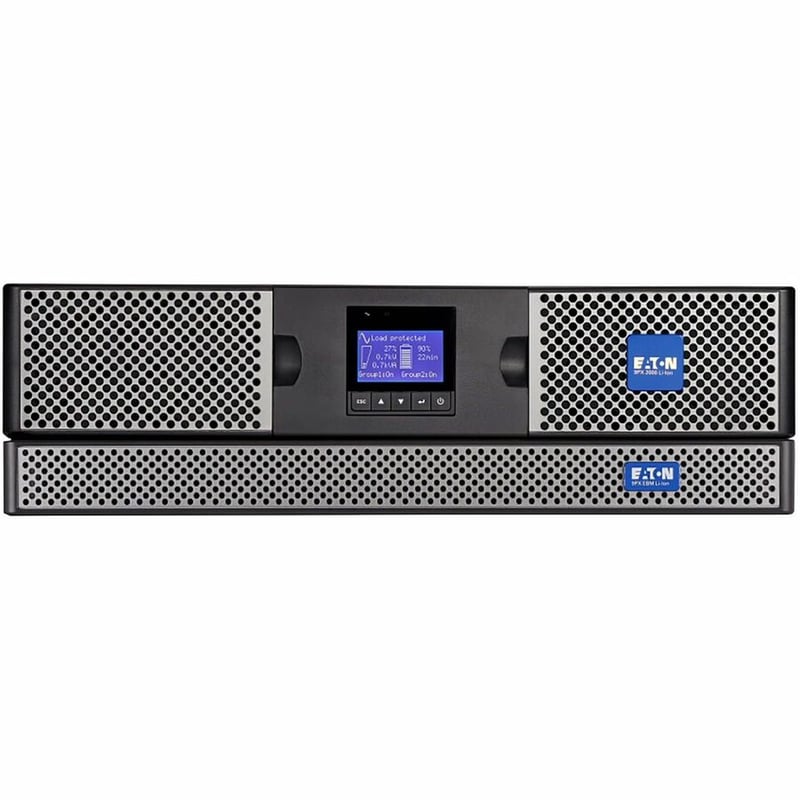 Eaton 9PX 2000VA 1800W 120V Online Double-Conversion UPS - 5-20P, 6x 5-20R, 1 L5-20R, Lithium-ion Battery, Cybersecure Network Card, 2U Rack/Tower - Thumbnail 2