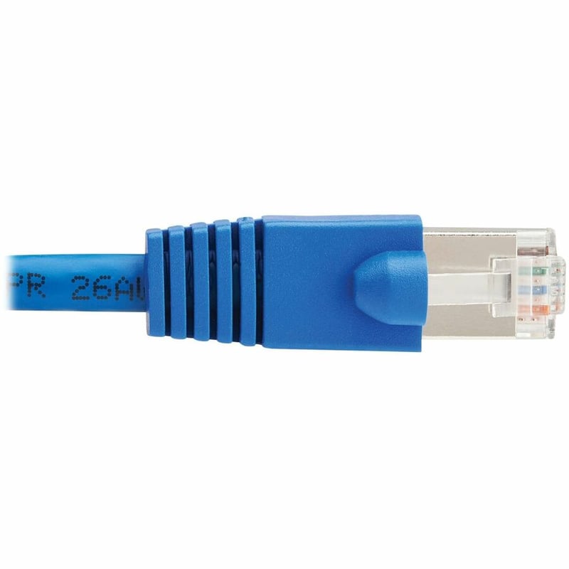 Tripp Lite series Cat8 40G Snagless SSTP Ethernet Cable (RJ45 M/M), PoE, Blue, 2 ft. (0.6 m) - Thumbnail 4