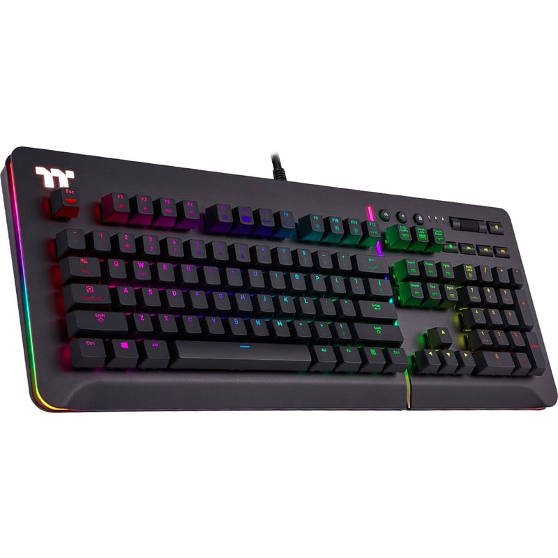 Tt eSPORTS Level 20 RGB Razer Green Gaming Keyboard - Thumbnail 1