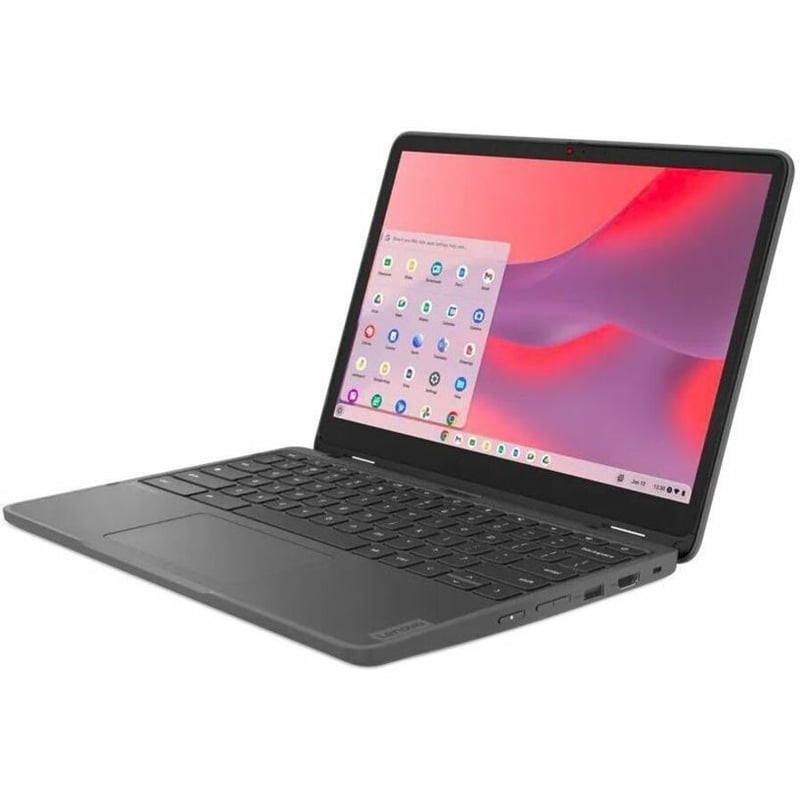 Lenovo 500e Yoga Chromebook Gen 4 82W4000AUS 12.2" Touchscreen Convertible 2 in 1 Chromebook - WUXGA - 1920 x 1200 - Intel N100 Quad-core (4 Core) - 4 GB Total RAM - 4 GB On-board Memory - 32 GB Flash Memory - Graphite Gray - Thumbnail 3