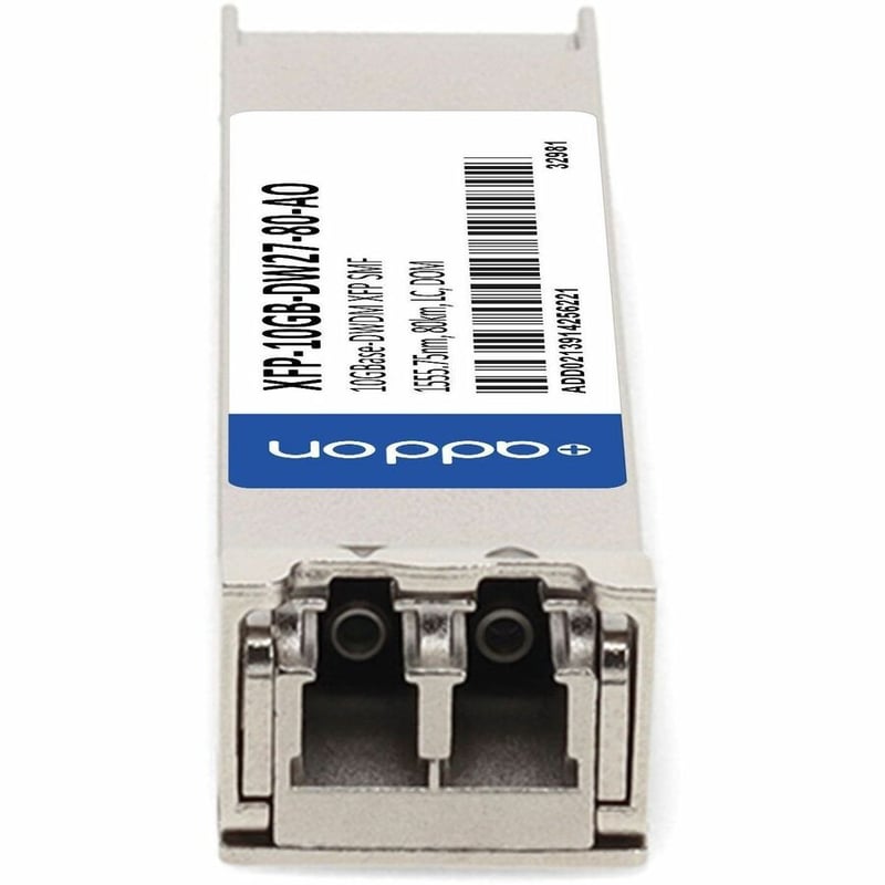 AddOn MSA and TAA 10GBase-DWDM XFP Transceiver 100GHz (SMF, 1555.75nm, 80km, LC, DOM)