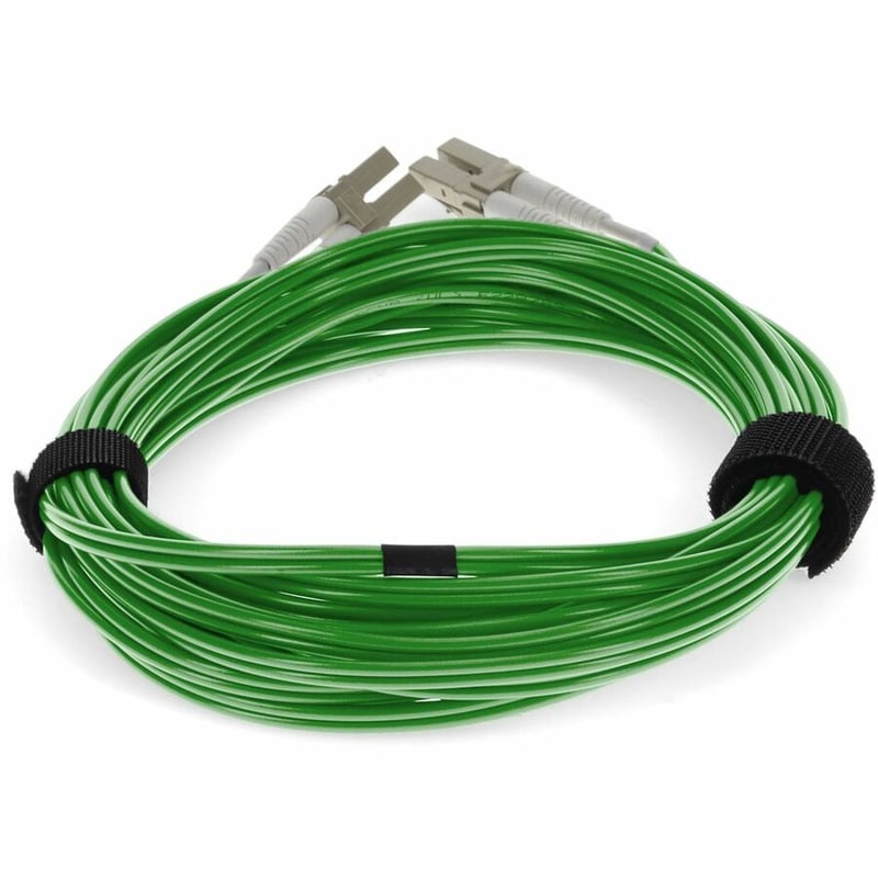 AddOn 0.5m LC to LC Green OM4 Duplex OFNR (Riser-Rated) Fiber Patch Cable - Thumbnail 4